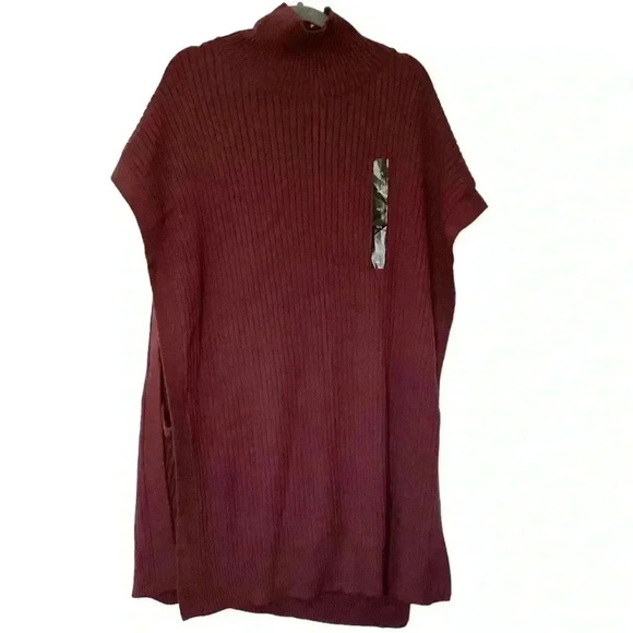 NWT Banana Republic Factory  PONCHO Size M/ L knit Ribbed - Picture 1 of 9